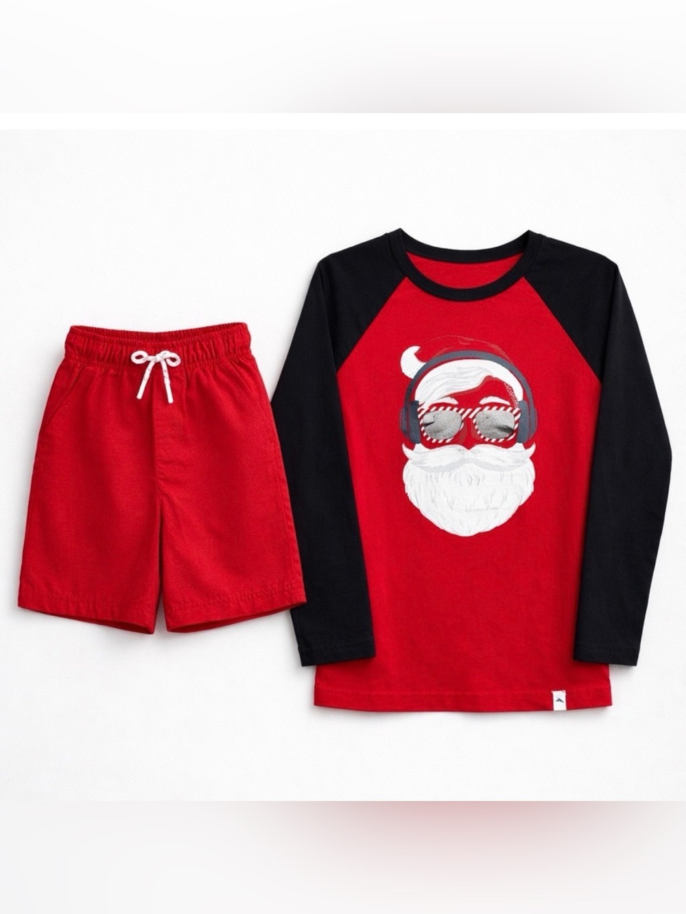 Tommy Bahama Boys Christmas Bundle – Red Sweater & Shorts | Size 5/6